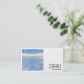 Square Foto (v2) - See und Himmel Visitenkarte (Stehend Vorderseite)
