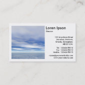 Square Foto (v2) - See und Himmel Visitenkarte (Rückseite)