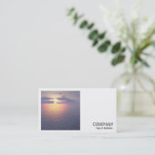 Square Foto (v2) - Sonnenaufgang/Sonnenuntergang Visitenkarte (Stehend Vorderseite)