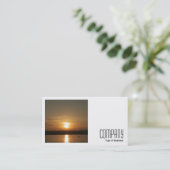 Square Foto (v2) - Sonnenuntergang über Cardiff Ba Visitenkarte (Stehend Vorderseite)