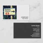 Square Foto (v2) - Station Sign Visitenkarte (Vorne/Hinten)
