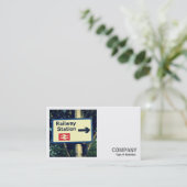 Square Foto (v2) - Station Sign Visitenkarte (Stehend Vorderseite)