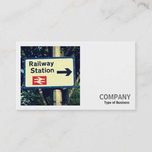 Square Foto (v2) - Station Sign Visitenkarte (Vorderseite)