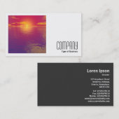 Square Foto (v2) - Sunrise Sunset Visitenkarte (Vorne/Hinten)