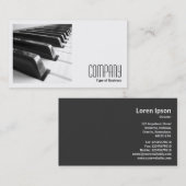 Square Foto (v2) - Tastatur, B&W Visitenkarte (Vorne/Hinten)