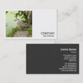 Square Foto (v2) - Weibliche Möwe Visitenkarte (Vorne/Hinten)