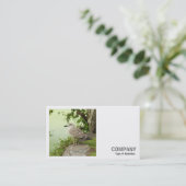 Square Foto (v2) - Weibliche Möwe Visitenkarte (Stehend Vorderseite)