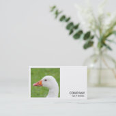 Square Foto (v2) - White Gose Visitenkarte (Stehend Vorderseite)