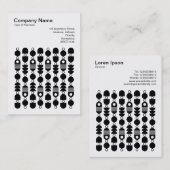 Square Foto (v3) - Abstrakt 140823 Visitenkarte (Vorne/Hinten)