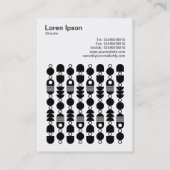 Square Foto (v3) - Abstrakt 140823 Visitenkarte (Rückseite)