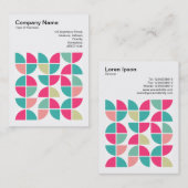 Square Foto (v3) - Abstrakt Geometric 110421 Visitenkarte (Vorne/Hinten)