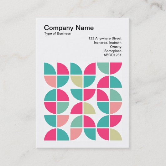 Square Foto (v3) - Abstrakt Geometric 110421 Visitenkarte (Vorderseite)