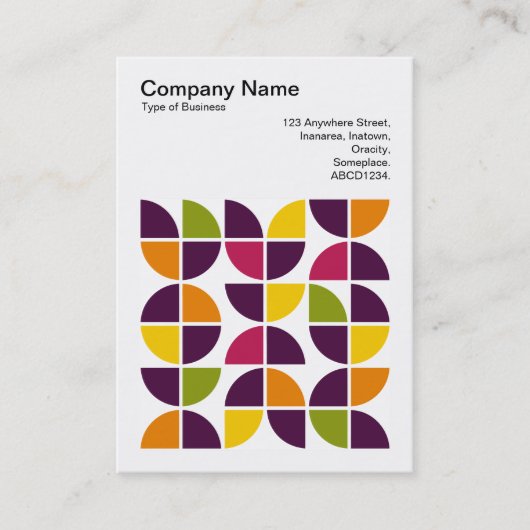 Square Foto (v3) - Abstrakt Geometric 110421v2 Visitenkarte (Vorderseite)
