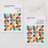 Square Foto (v3) - Abstrakt Geometric 110421v3 Visitenkarte (Vorne/Hinten)