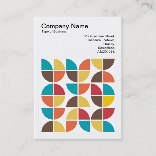 Square Foto (v3) - Abstrakt Geometric 110421v3 Visitenkarte (Vorderseite)