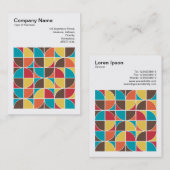 Square Foto (v3) - Abstrakt Geometric 110421v4 Visitenkarte (Vorne/Hinten)