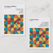 Square Foto (v3) - Abstrakt Geometric 110421v5 Visitenkarte (Vorne/Hinten)