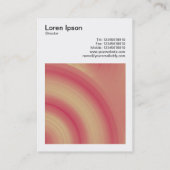 Square Foto (v3) - Abstrakter Kreis 03 Visitenkarte (Rückseite)