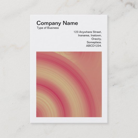 Square Foto (v3) - Abstrakter Kreis 03 Visitenkarte (Vorderseite)