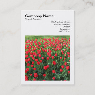Square Foto (v3) - Bett von Red Tulips 01 Visitenkarte