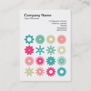 Square Foto (v3) - Cogs - Colors 01 Visitenkarte