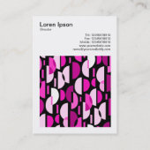 Square Foto (v3) - Crescent Pat 010921 - Magenta Visitenkarte (Rückseite)
