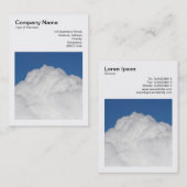 Square Foto (v3) - Cumulus Cloud Visitenkarte (Vorne/Hinten)