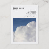 Square Foto (v3) - Cumulus Cloud Visitenkarte (Rückseite)
