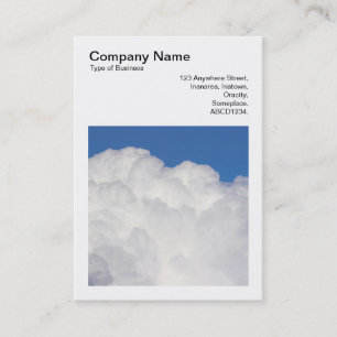 Square Foto (v3) - Cumulus Clouds Visitenkarte
