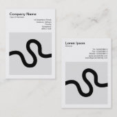 Square Foto (v3) - Curvy Line 02 Visitenkarte (Vorne/Hinten)