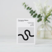Square Foto (v3) - Curvy Line 02 Visitenkarte (Stehend Vorderseite)