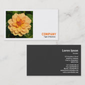 Square Foto (v3) - Dahlia 'David Howard' Visitenkarte (Vorne/Hinten)