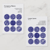 Square Foto (v3) - Decorative Circles 02 Visitenkarte (Vorne/Hinten)
