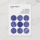 Square Foto (v3) - Decorative Circles 02 Visitenkarte (Rückseite)