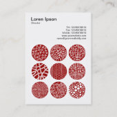 Square Foto (v3) - Decorative Circles 03 Visitenkarte (Rückseite)