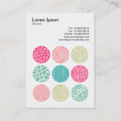 Square Foto (v3) - Decorative Circles 04 Visitenkarte (Rückseite)