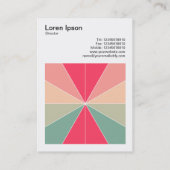 Square Foto (v3) - Farbsegmente 03 Visitenkarte (Rückseite)