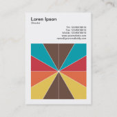 Square Foto (v3) - Farbsegmente 05 Visitenkarte (Rückseite)