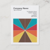 Square Foto (v3) - Farbsegmente 05 Visitenkarte (Vorderseite)