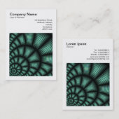 Square Foto (v3) - Fraktal Design 02 Visitenkarte (Vorne/Hinten)