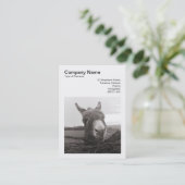 Square Foto (v3) - Friendly Donkey Visitenkarte (Stehend Vorderseite)