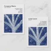 Square Foto (v3) - Gabelbrüche - Cyanotyp Visitenkarte (Vorne/Hinten)