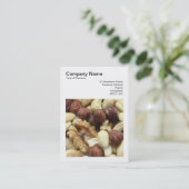 Square Foto (v3) - Gemischte Nuts Visitenkarte (Stehend Vorderseite)