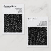 Square Foto (v3) - Kaskadierende Zahlen Visitenkarte (Vorne/Hinten)