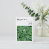 Square Foto (v3) - Lone Geranium Visitenkarte (Stehend Vorderseite)