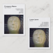 Square Foto (v3) - Phrenology Head Visitenkarte (Vorne/Hinten)