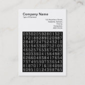 Square Foto (v3) - Random Numbers 02 Visitenkarte (Vorderseite)