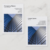 Square Foto (v3) - Reflektiver Büroblock Visitenkarte (Vorne/Hinten)