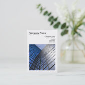 Square Foto (v3) - Reflektiver Büroblock Visitenkarte (Stehend Vorderseite)