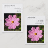 Square Foto (v3) - Rosa Kosmos Visitenkarte (Vorne/Hinten)